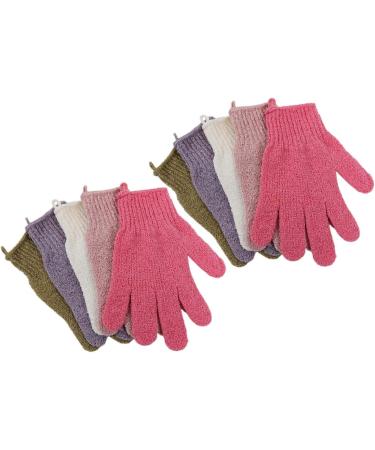 FOMIYES 10 Pairs Exfoliating Shower Gloves - Five-Finger Bathing Mitts for Soft Skin & Spa Experience | International Shipping Available - Buy Online on GoSupps.com