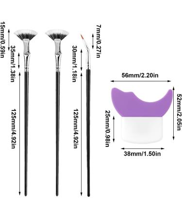 Eyeliner Brush Eyeliner Makeup Brush - Portable Mascara Brushes | Eye Makeup Tool Angled Eyeliner Brush Blending Brush Eyelash Stick Brush for Professionals - Buy Online on GoSupps.com