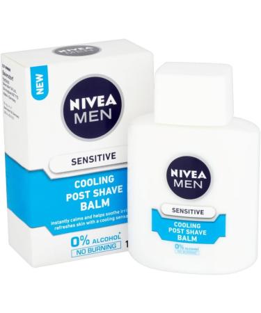 NIVEA Sensitive Cooling Post Shave Balm 100ml | Soothing Aftershave for Sensitive Skin - Fast International Shipping - Buy Online on GoSupps.com