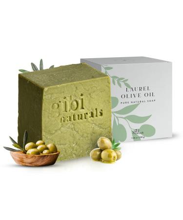 GIBI Soap Bar - 7.06 Oz Moisturizing Soap for Face & Body - Hydrates Skin - Natural Bar Soap for All Skin Types (Olive Oil)