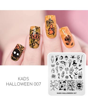 KADS Halloween Nail Art Stamping Kit - Pumpkin Ghost Skull Bat Image Plates (HA007) - Buy Online on GoSupps.com