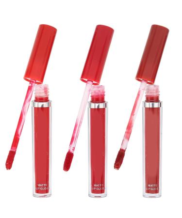 3PC Lipstick Set - Long-Lasting Matte Liquid Lipstick | Waterproof Lip Gloss for Teens | Non-Stick Cup Makeup - Buy Online on GoSupps.com