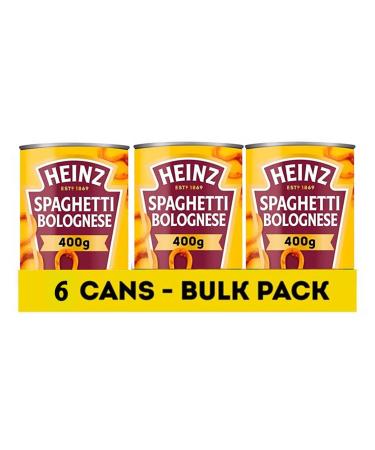 Heinz Spaghetti bolognaise 400 g (lot de 6)