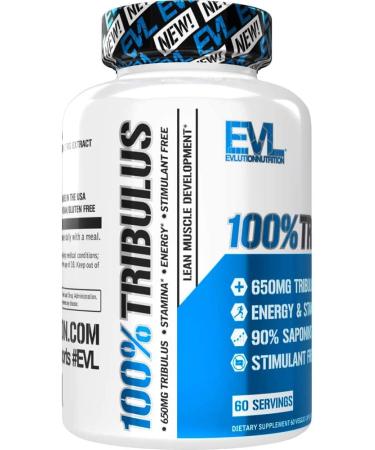 Evlution Nutrition 100% Pure Tribulus - Boost testosterone & enhance performance - 60 Capsules - Buy Online on GoSupps.com