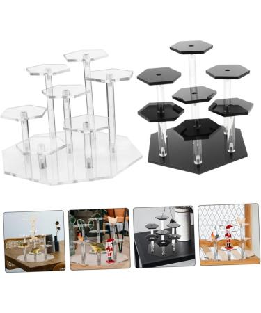 Ciieeo 2 Sets Multi-layer Display Rack Jewelry Holder Perfume Rack Display Stand Holder Statue Ladder - Buy Online on GoSupps.com