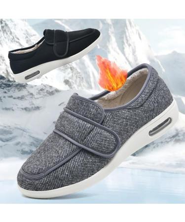 Buy Women's Thermal Fleece Lined Memory Foam Diabetic Shoes - Comfortable Adjustable House & Outdoor Shoes for Elderly with Hammertoe Arthritis Bunions Swollen Feet - Size 6.5 Black - Buy Online on GoSupps.com