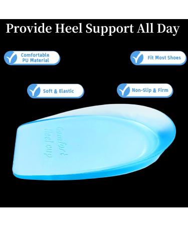 Gel Silicone Heel Cups for Plantar Fasciitis Relief - Pain Relief Inserts for Men & Women | Sore Feet & Bone Spurs Treatment (1 Pair - Buy Online on GoSupps.com