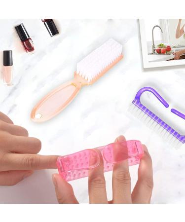 Handle Grip Nail Brush 5 Pack - Fingernail & Toenail Cleaner for Men and Women - Pedicure Scrubbing Tool Kit (Multicolor) - Buy Online on GoSupps.com