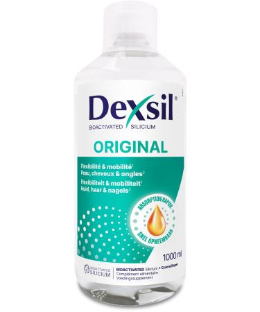 Dexsil Original Organic Silicon Oral Solution Nettle/Silicon Supplement for Flexibility/Skin/Hair/Nails, 1000 ml