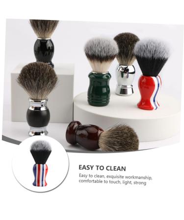 Soft Fur Shaving Brush for Men | Beard Grooming & Shaping Tool | Mustache & Facial Cleaning Brush - Buy Online on GoSupps.com