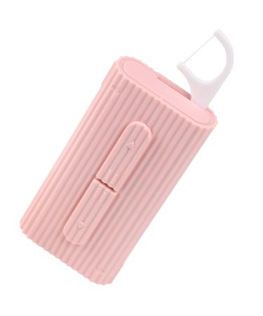 Dental Floss Portable Case Storage 10 Picks Adult Floss in Box. The Best Tool for Cleaning Teeth and Oral Care. Portable Travel Floss is Perfect for Dinners Dating Travel Hotels. (Pink)