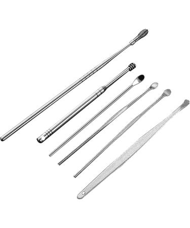 2sets Ear Wax Pickers Stainless Steel Earpick Wax Remover Curette Ear Pick Cleaner Ear Cleaner Spoon Care Ear Clean Tool - Buy Online on GoSupps.com