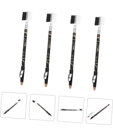Beavorty 32 Pcs Two-in-one Eyebrow Pencil Eyebrow Pen Waterproof Brown Eyeliner Makeup Tools Brush - Buy Online on GoSupps.com