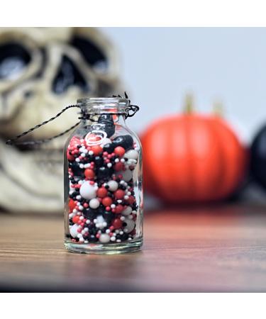 Red White and Black Blood and Mayhem Halloween Sprinkles Edible Cake Decorations cake topper sprinkles (60g)