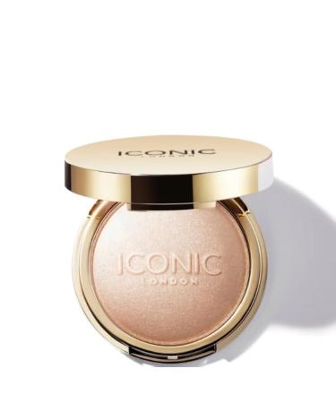 ICONIC LONDON Lit and Luminous Baked Highlighter | Powder Highlighter for a Radiant Glow Cruelty-Free Vegan Makeup 0.56 oz