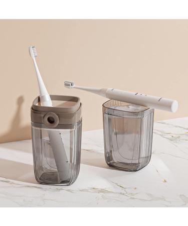Portable Plastic Toothbrush Holder - Transparent Travel Case | 20x6.9x6.9cm Toothbrush Etui for Accessories - International Shipping Available - Buy Online on GoSupps.com