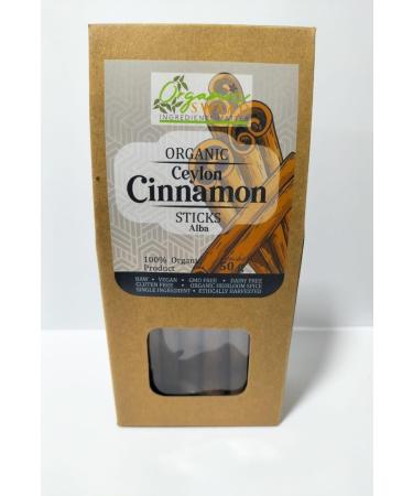 Organic Swaad Organic Cinnamon Quill -Alba 50g - Sri Lanka