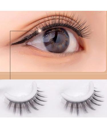 Self Adhesive Eyelashes Waterproof Thick False Lash Reusable Long Fluffy Eyelashes 1Pair. Long Style - Buy Online on GoSupps.com