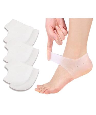 Vivofoot 3 pair of gel heel cushions heel protection silicone pads heel socks for heel spur Plantar fasciitis heel pain dry cracked heel for men and women - Buy Online on GoSupps.com