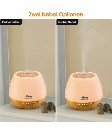 Aroma Diffuser 400ml | Goldfox Ultrasound Humidifier & Fragrance Lamp | 7-Color LED Night Light for Office Yoga Spa & More - Buy Online on GoSupps.com