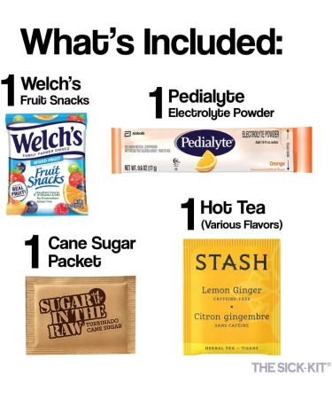 Sick-KIT: 15+ Essential Items for Cold, Flu, & Surgery Recovery - Get Well Soon Gift Set - Buy Online on GoSupps.com