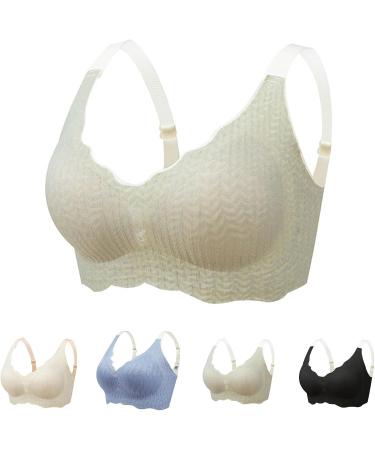 Callmo Hatme Women's Posture Correction Non-Wired Bra - Comfy Full Coverage Invisible Support Breathable Zero-Feeling Z02-Green XXL - Perfect for All-Day Comfort - Buy Online on GoSupps.com