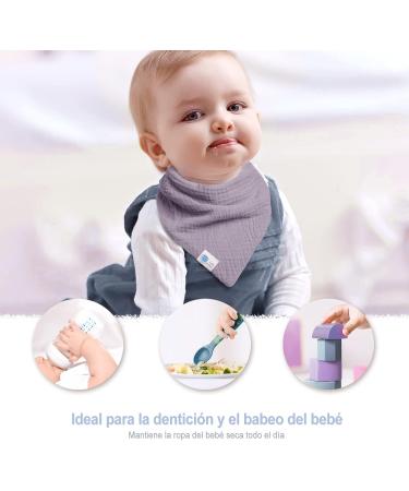 Lulu Moon Baby Bib & Muslin Scarf Set - Triangular Baby Scarves for Boys & Girls (6 Pieces Dream Unicorn) | International Shipping - Buy Online on GoSupps.com
