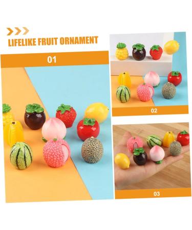 VICASKY 6pcs phone case ornaments Charm charm decorative fruit model miniature DIY accessories window fake fruit decorations DIY resin crafts decor artificial fruit decor crafts - Buy Online on GoSupps.com
