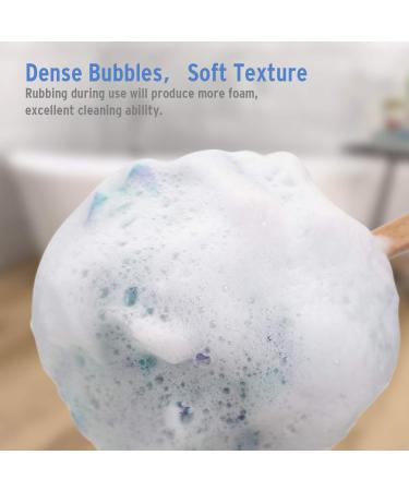 AmazerBath Long Handle Shower Sponge Loofah Back Scrubber with Waterproof Shower Cap for Women - Buy Online on GoSupps.com