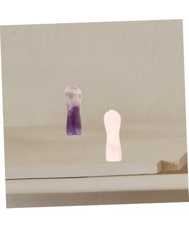 FOMIYES Fist Crystal Column Decor Set - Amethyst Aura Crystals for Home & Ear Pads - Unique Rose Crystal Tower & Mineral Wand Decorations - Buy Online on GoSupps.com