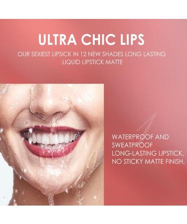 12-Piece Matte Liquid Lipstick & Lipliner Set - Long-Lasting, Waterproof Nude Lip Makeup Gift for Women - Red Lifter Lip Gloss - Set A - Buy Online on GoSupps.com