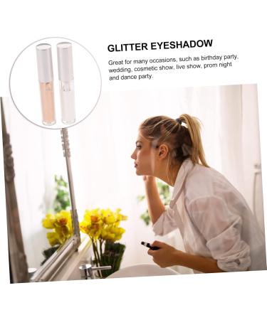 Mikinona 2pcs Liquid Eyeshadow Highlighter Women Glitter Eyeshadow Shimmer Eyeshadow Miss Brighten Cosmetics - Buy Online on GoSupps.com