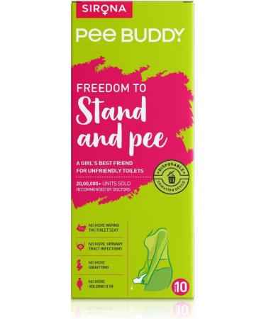 PeeBuddy 10 Pack Portable Female Urination Device | Disposable Funnel for Women | Ideal for Travel, Camping, Hiking | Stand and Pee Funnel for Girls | Compact and Discreet - Buy Online on GoSupps.com