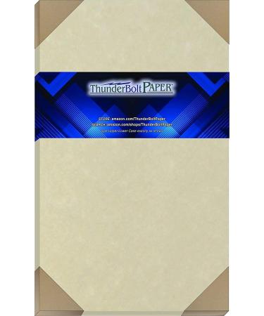 150 Natural Parchment 65lb Cover Paper Sheets 8.5X14 Inches Cardstock Weight Colored Sheets 8.5 X 14 (8.5X14 Inches) Legal|Menu Size - Printable Old Parchment Semblance 8.5x14 - 150 Sheets