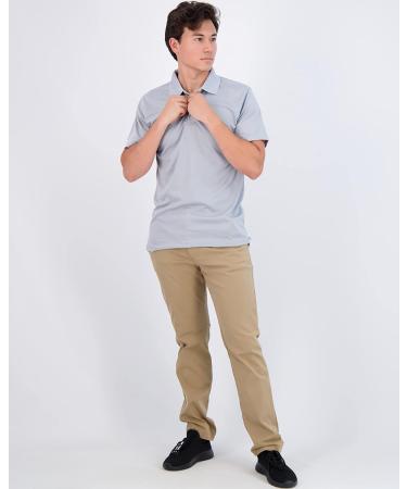 3 Pack Men's Quick-Dry Short Sleeve Athletic Performance Polo Shirt - Regular & Big-Tall Sizes (S-5X) - Regular Large Set for Active Men - Buy Online on GoSupps.com