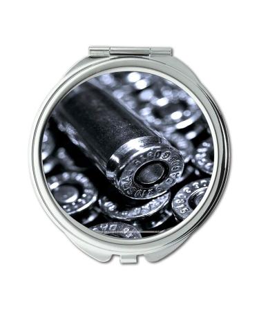 YENDOSTEEN Mirror Travel Mirror pistol light Round Mirror wallpaper gun pocket mirror portable mirror