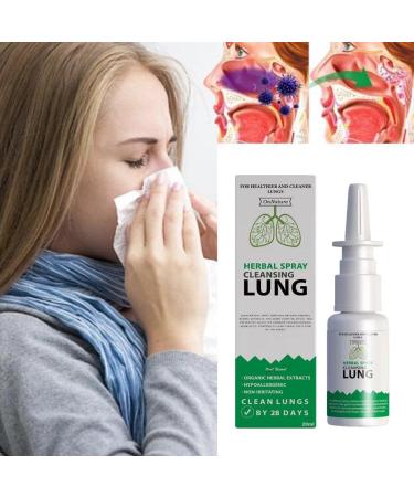 Lung Detox Herbal Cleansing Spray | Relief for Smokers & Stuffy Nose | Viral Lung & Respiratory Support - Buy Online on GoSupps.com