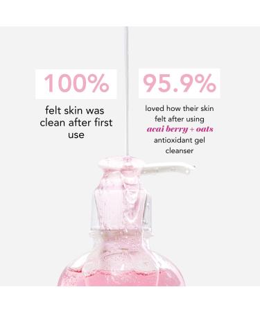 Saturday Skin Hydrating Gentle Facial Gel Cleanser | Antioxidant Makeup Remover for Sensitive Skin | Korean CICA Acai Berry & Oats  - Buy Online on GoSupps.com