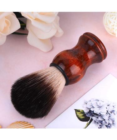 Shop nobrands Manual Foam Beard Shaving Brush Tool - Wooden Handle Shaving Tool for Smooth Shave | International Shipping Available - Buy Online on GoSupps.com