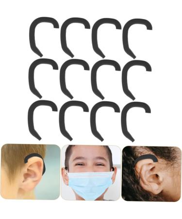 Beaupretty Auricle Corrector Ear Covers - 6 Pairs Flexible Ear Cuff for Sleep & Corrective Use | Black Earmuffs for Auricle Correction 4.4x3.6x0.4cm - Buy Online on GoSupps.com