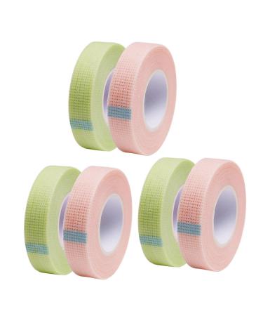 Angoily 6 Rolls Lash Tape Eyelash Tape Line Lash Extension Tapes Eyelash Separating Tape Lash Mascara Eyelash Fixed Tapes Eyeshadow Pads Strip Eye Patch Breathable Non-woven Tape