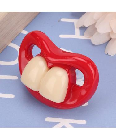 Baby Funny Fake Pacifier - Real Silicone Anti-Pacifier for Newborns 3+ Months | Cute Teeth Design - Buy Online on GoSupps.com
