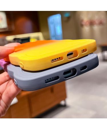 Rnrieyta Miagon Gradient Aesthetic iPhone 11 Pro Case - Stylish Orange & Yellow Curly Silicone TPU Bumper for Women & Girls - Buy Online on GoSupps.com
