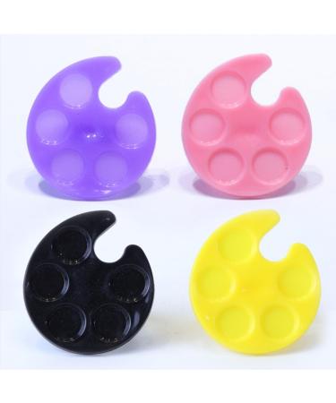 Beavorty Plateaux pour Nail Art 8 Pcs Mini Palette Manucure Anneau en Plastique Couleurs Assorties pour Artiste Ongulaire et Usage Portable - Buy Online on GoSupps.com
