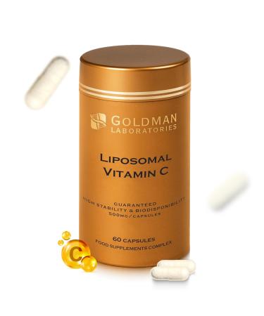 VITAMINE C LIPOSOMALE 500mg - Dose puissante Vitamine C I Encapsul e pour une biodisponibilit maximale I 100% non-OGM et v g talienne I Compl ment alimentaire - 60 Capsules Vegan