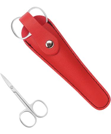 Scissors Sheath - Salon Hair Scissor Holster Bag | Salon Scissor Portable Shears Protective Covers Hairdressers Tool Organizer for Barber Red - Buy Online on GoSupps.com