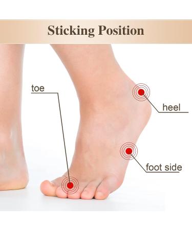 Waterproof Blister Prevention Shoe Sticker - Transparent Self-Adhesive Foot Care Pad (150 Pack) - Buy Online on GoSupps.com