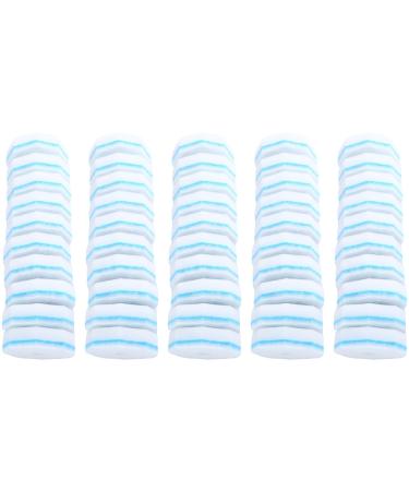 Graootoly 50 Count Upgraded Toilet Brush Wand White Sponge Disposable Toilet Cleaning Wand Head Compatible Wand Refills