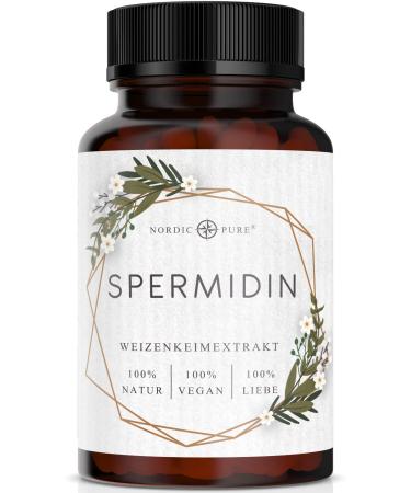 Spermidine capsules high dose |5mg per capsule |Natural wheat germ extract with high spermiding content |90 vegan spermidine capsules |New formula