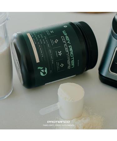 ProteinCo | Pure Whey Protein Concentrate made With New Zealand | Grass Fed | Gluten Free | 24 g of Protein | (454 g Unflavored) Unflavored 454 g - Buy Online on GoSupps.com